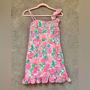 Lilly Pulitzer Pink and Green Floral Dress